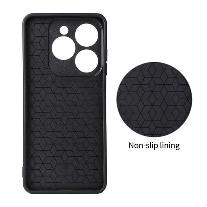Precise Cutout Carbon Fiber Texture Vegan Leather Phone Case, For Tecno Pop 10C / Infinix Hot 40i, For Tecno Pop 20 4G / Spark Go 3, For Tecno Spark 40C, For Tecno Spark 40 Pro+ 4G, For Tecno Spark 40 Pro 4G, For Tecno Spark 40 4G                      ...