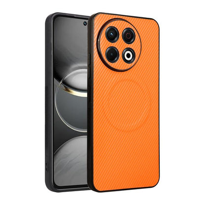 Precise Cutout Carbon Fiber Texture Vegan Leather Phone Case, For Tecno Pop 10C / Infinix Hot 40i, For Tecno Pop 20 4G / Spark Go 3, For Tecno Spark 40C, For Tecno Spark 40 Pro+ 4G, For Tecno Spark 40 Pro 4G, For Tecno Spark 40 4G                      ...