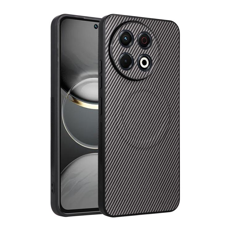 Precise Cutout Carbon Fiber Texture Vegan Leather Phone Case, For Tecno Pop 10C / Infinix Hot 40i, For Tecno Pop 20 4G / Spark Go 3, For Tecno Spark 40C, For Tecno Spark 40 Pro+ 4G, For Tecno Spark 40 Pro 4G, For Tecno Spark 40 4G                      ...