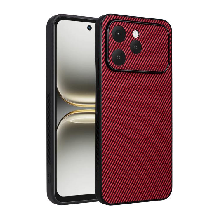 Precise Cutout Carbon Fiber Texture Vegan Leather Phone Case, For Tecno Pop 10C / Infinix Hot 40i, For Tecno Pop 20 4G / Spark Go 3, For Tecno Spark 40C, For Tecno Spark 40 Pro+ 4G, For Tecno Spark 40 Pro 4G, For Tecno Spark 40 4G                      ...
