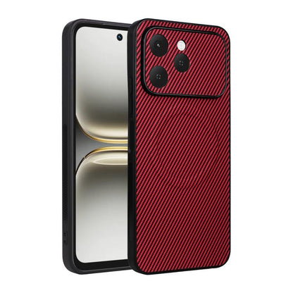 Precise Cutout Carbon Fiber Texture Vegan Leather Phone Case, For Tecno Pop 10C / Infinix Hot 40i, For Tecno Pop 20 4G / Spark Go 3, For Tecno Spark 40C, For Tecno Spark 40 Pro+ 4G, For Tecno Spark 40 Pro 4G, For Tecno Spark 40 4G                      ...