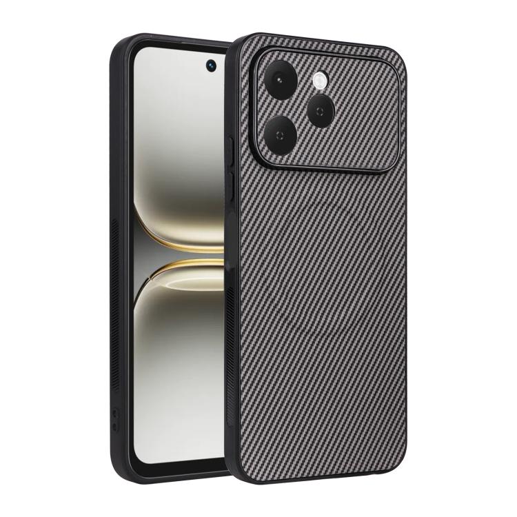 Precise Cutout Carbon Fiber Texture Vegan Leather Phone Case, For Tecno Pop 10C / Infinix Hot 40i, For Tecno Pop 20 4G / Spark Go 3, For Tecno Spark 40C, For Tecno Spark 40 Pro+ 4G, For Tecno Spark 40 Pro 4G, For Tecno Spark 40 4G                      ...