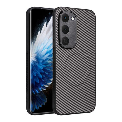 Precise Cutout Carbon Fiber Texture Vegan Leather Phone Case, For Tecno Pop 10C / Infinix Hot 40i, For Tecno Pop 20 4G / Spark Go 3, For Tecno Spark 40C, For Tecno Spark 40 Pro+ 4G, For Tecno Spark 40 Pro 4G, For Tecno Spark 40 4G                      ...