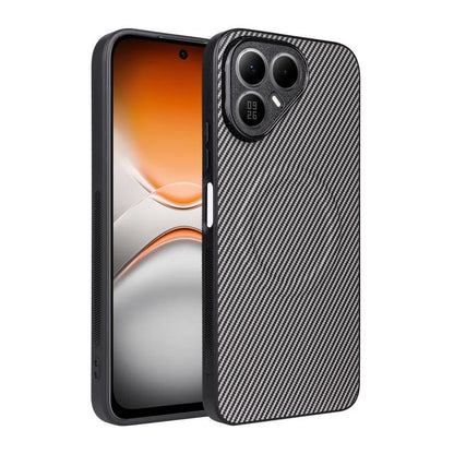 Precise Cutout Carbon Fiber Texture Vegan Leather Phone Case, For Tecno Pova 8 Pro 5G, For Tecno Pova 8 5G, For Tecno Pop 20 4G / Spark Go 3, For Tecno Pop 10C / Infinix Hot 40i, For Tecno Spark 40C, For Tecno Spark 40 Pro+ 4G, For Tecno Spark 40 Pro 4...