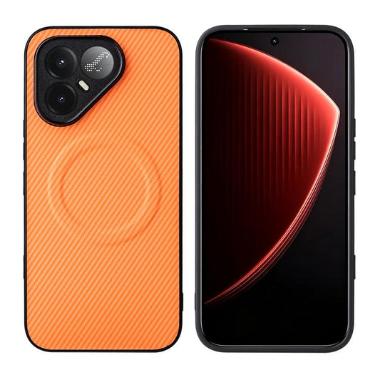 Precise Cutout Carbon Fiber Texture Vegan Leather Phone Case, For Tecno Pova 8 Pro 5G, For Tecno Pova 8 5G, For Tecno Pop 20 4G / Spark Go 3, For Tecno Pop 10C / Infinix Hot 40i, For Tecno Spark 40C, For Tecno Spark 40 Pro+ 4G, For Tecno Spark 40 Pro 4...