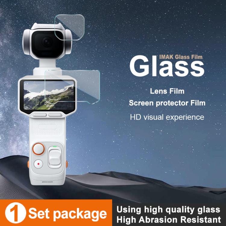 imak Tempered Glass Film with Camera Lens Film, For Insta360 Luna Pro, For Insta360 Luna Ultra