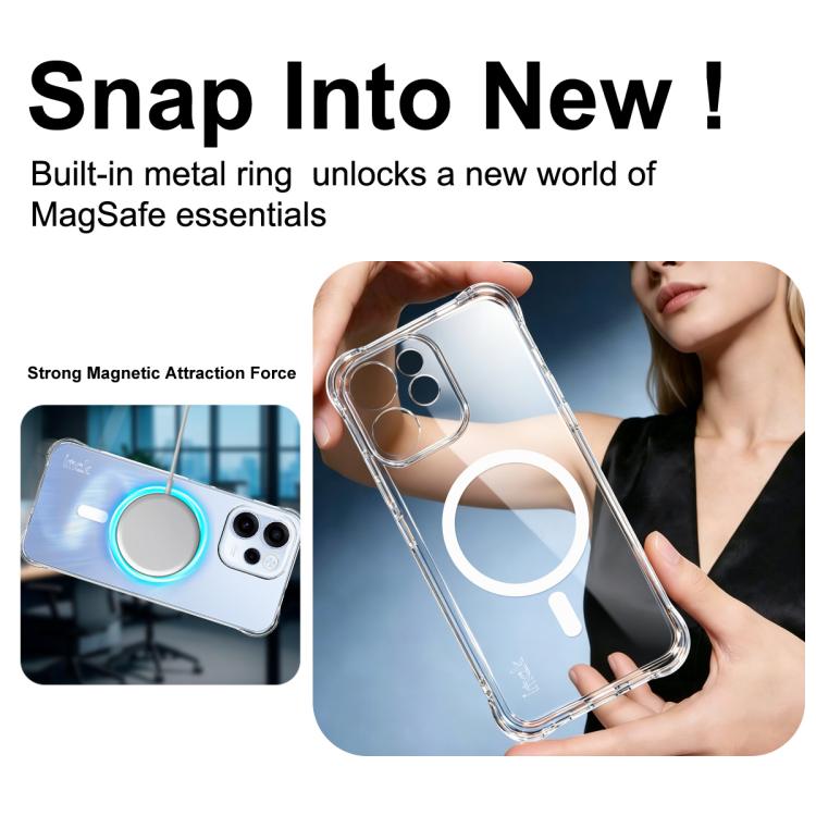imak Magnetic Shockproof Airbag TPU Phone Case, For OPPO Reno15 F 5G