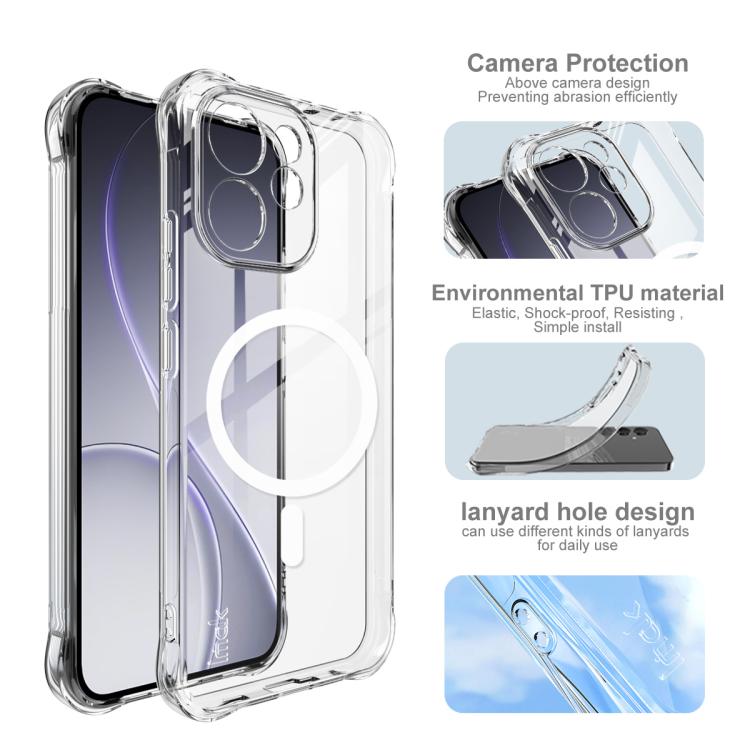 imak Magnetic Shockproof Airbag TPU Phone Case, For OPPO Reno15 F 5G