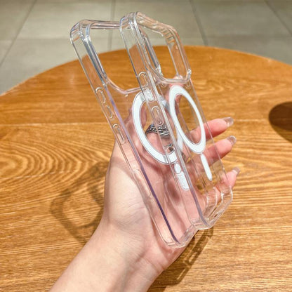 Large Hole Camera MagSafe Magnetic Clear Acrylic TPU Case, For Infinix Note 60 Ultra 5G, For Infinix Note 60 5G/Note 60 Pro 5G