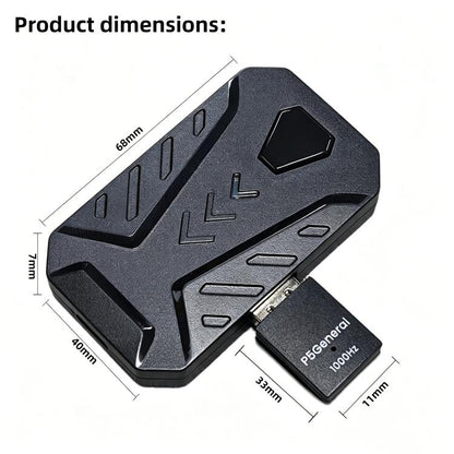 HXSJ Master-P5+V100+A869 Gaming Keyboard and Mouse Adapter Set for PS5, Master-P5+V100+A869