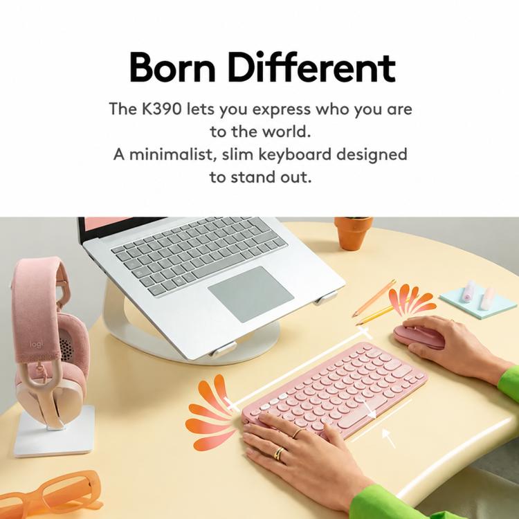 Logitech K390 Ultra-thin Portable Wireless Bluetooth Keyboard