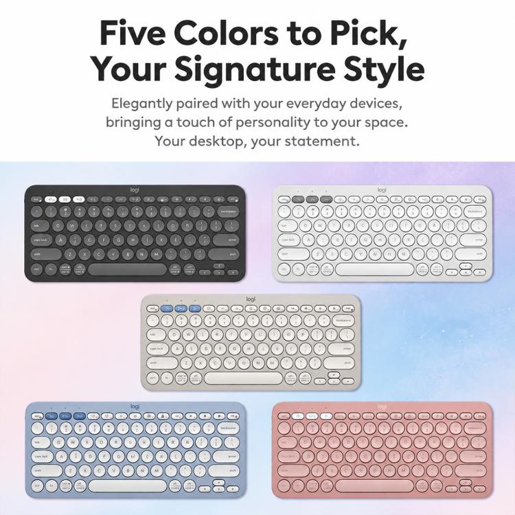 Logitech K390 Ultra-thin Portable Wireless Bluetooth Keyboard