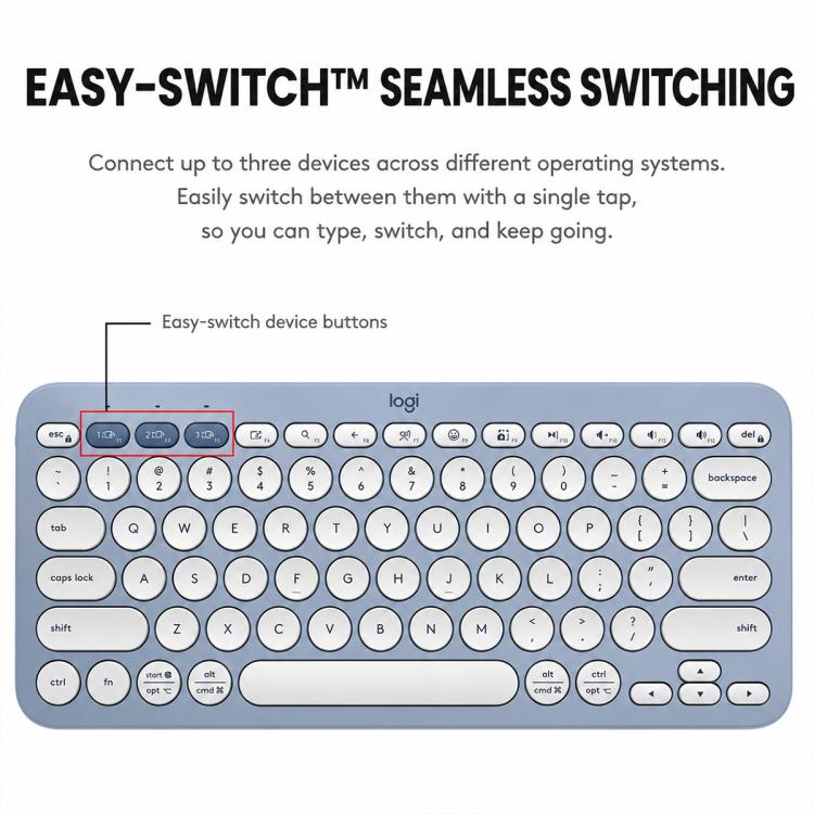Logitech K390 Ultra-thin Portable Wireless Bluetooth Keyboard
