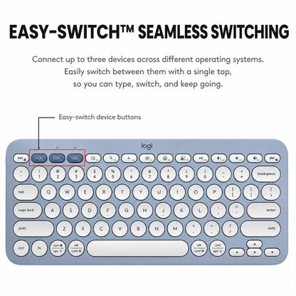 Logitech K390 Ultra-thin Portable Wireless Bluetooth Keyboard