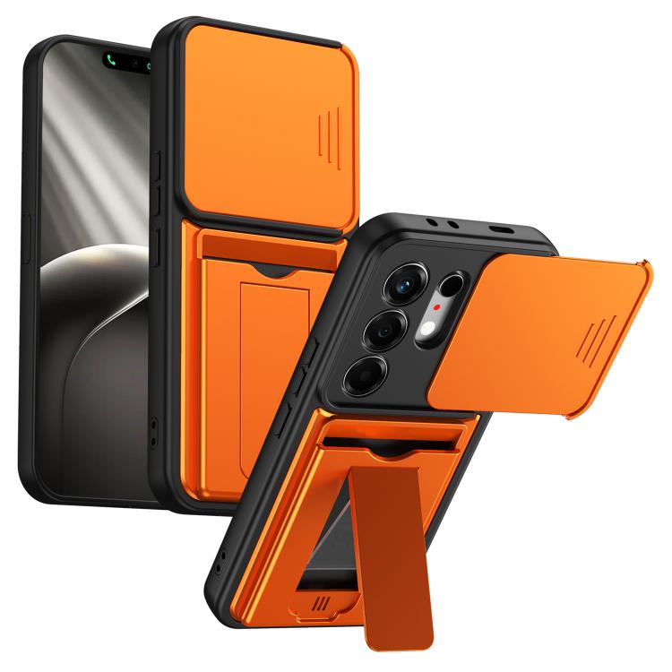 Card Holder Series Sliding Lens Cover PC Hybrid TPU Phone Case, For Tecno Pova Curve 2 5G, For Tecno Spark Go 3 / Tecno Pop 20 4G, For Tecno Camon 50 4G, For Tecno Spark 40C, For Tecno Pop 10 / Tecno Spark Go 2 4G, For Tecno Spark 40 Pro+ 4G           ...