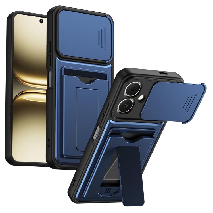 Card Holder Series Sliding Lens Cover PC Hybrid TPU Phone Case, For Tecno Pova Curve 2 5G, For Tecno Spark Go 3 / Tecno Pop 20 4G, For Tecno Camon 50 4G, For Tecno Spark 40C, For Tecno Pop 10 / Tecno Spark Go 2 4G, For Tecno Spark 40 Pro+ 4G           ...