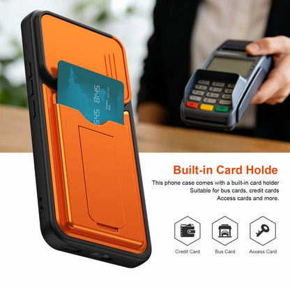 Card Holder Series Sliding Lens Cover PC Hybrid TPU Phone Case, For Tecno Pova Curve 2 5G, For Tecno Spark Go 3 / Tecno Pop 20 4G, For Tecno Camon 50 4G, For Tecno Spark 40C, For Tecno Pop 10 / Tecno Spark Go 2 4G, For Tecno Spark 40 Pro+ 4G           ...