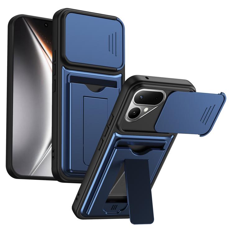 Card Holder Series Sliding Lens Cover PC Hybrid TPU Phone Case, For Tecno Pova Curve 2 5G, For Tecno Spark Go 3 / Tecno Pop 20 4G, For Tecno Camon 50 4G, For Tecno Spark 40C, For Tecno Pop 10 / Tecno Spark Go 2 4G, For Tecno Spark 40 Pro+ 4G           ...
