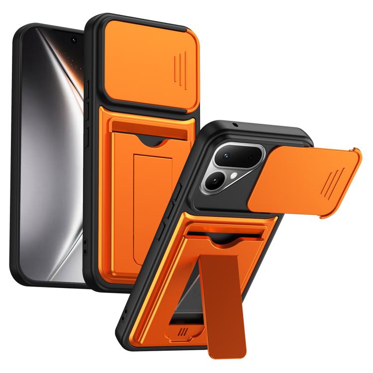 Card Holder Series Sliding Lens Cover PC Hybrid TPU Phone Case, For Tecno Pova Curve 2 5G, For Tecno Spark Go 3 / Tecno Pop 20 4G, For Tecno Camon 50 4G, For Tecno Spark 40C, For Tecno Pop 10 / Tecno Spark Go 2 4G, For Tecno Spark 40 Pro+ 4G           ...