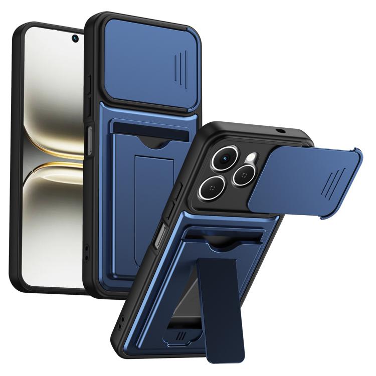 Card Holder Series Sliding Lens Cover PC Hybrid TPU Phone Case, For Tecno Pova Curve 2 5G, For Tecno Spark Go 3 / Tecno Pop 20 4G, For Tecno Camon 50 4G, For Tecno Spark 40C, For Tecno Pop 10 / Tecno Spark Go 2 4G, For Tecno Spark 40 Pro+ 4G           ...