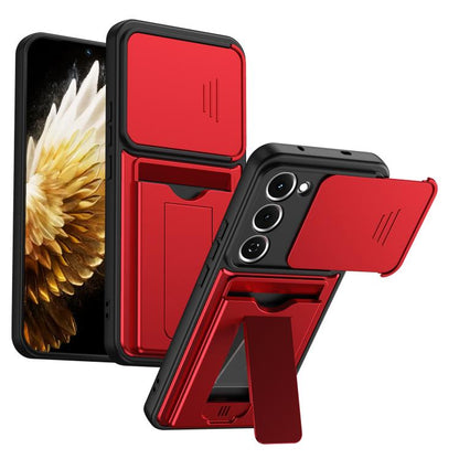 Card Holder Series Sliding Lens Cover PC Hybrid TPU Phone Case, For Tecno Pova Curve 2 5G, For Tecno Spark Go 3 / Tecno Pop 20 4G, For Tecno Camon 50 4G, For Tecno Spark 40C, For Tecno Pop 10 / Tecno Spark Go 2 4G, For Tecno Spark 40 Pro+ 4G           ...