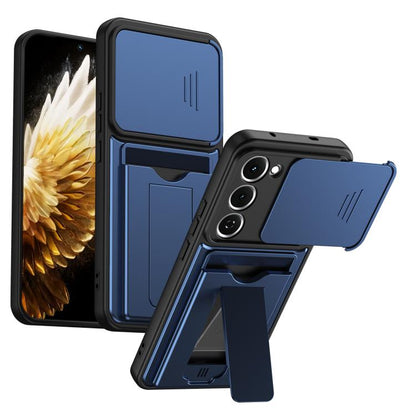 Card Holder Series Sliding Lens Cover PC Hybrid TPU Phone Case, For Tecno Pova Curve 2 5G, For Tecno Spark Go 3 / Tecno Pop 20 4G, For Tecno Camon 50 4G, For Tecno Spark 40C, For Tecno Pop 10 / Tecno Spark Go 2 4G, For Tecno Spark 40 Pro+ 4G           ...