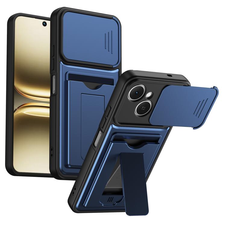Card Holder Series Sliding Lens Cover PC Hybrid TPU Phone Case, For Tecno Pova Curve 2 5G, For Tecno Spark Go 3 / Tecno Pop 20 4G, For Tecno Camon 50 4G, For Tecno Spark 40C, For Tecno Pop 10 / Tecno Spark Go 2 4G, For Tecno Spark 40 Pro+ 4G           ...