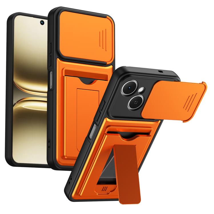 Card Holder Series Sliding Lens Cover PC Hybrid TPU Phone Case, For Tecno Pova Curve 2 5G, For Tecno Spark Go 3 / Tecno Pop 20 4G, For Tecno Camon 50 4G, For Tecno Spark 40C, For Tecno Pop 10 / Tecno Spark Go 2 4G, For Tecno Spark 40 Pro+ 4G           ...