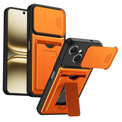 Card Holder Series Sliding Lens Cover PC Hybrid TPU Phone Case, For Tecno Pova Curve 2 5G, For Tecno Spark Go 3 / Tecno Pop 20 4G, For Tecno Camon 50 4G, For Tecno Spark 40C, For Tecno Pop 10 / Tecno Spark Go 2 4G, For Tecno Spark 40 Pro+ 4G           ...