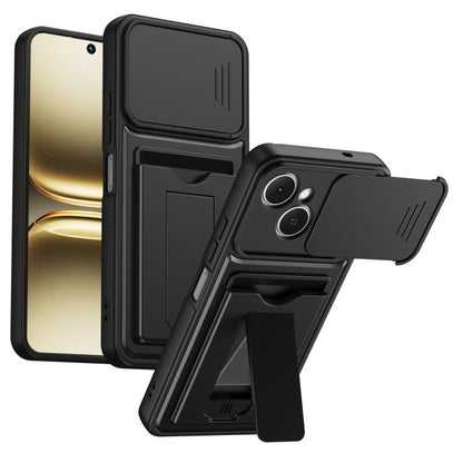 Card Holder Series Sliding Lens Cover PC Hybrid TPU Phone Case, For Tecno Pova Curve 2 5G, For Tecno Spark Go 3 / Tecno Pop 20 4G, For Tecno Camon 50 4G, For Tecno Spark 40C, For Tecno Pop 10 / Tecno Spark Go 2 4G, For Tecno Spark 40 Pro+ 4G           ...