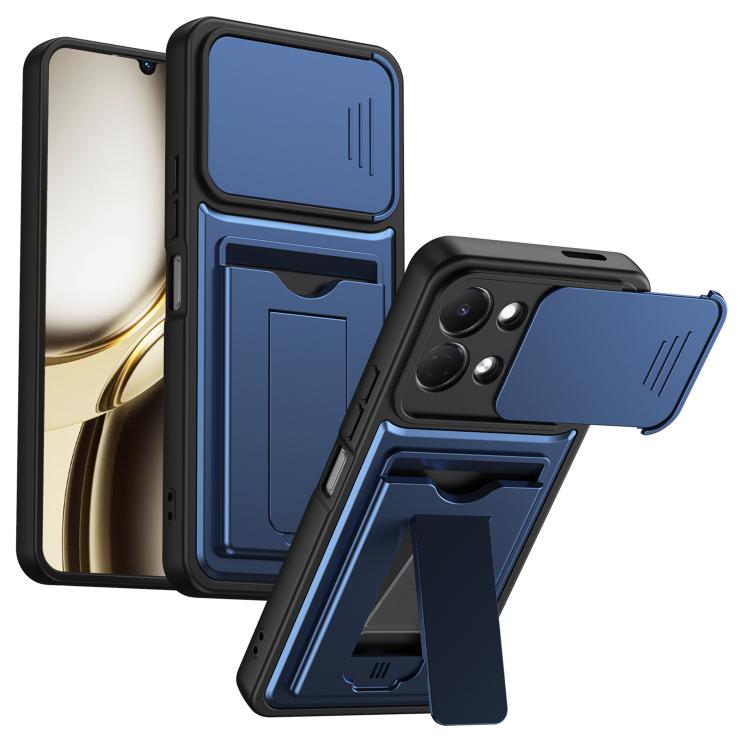 Card Holder Series Sliding Lens Cover PC Hybrid TPU Phone Case, For Tecno Pova Curve 2 5G, For Tecno Spark Go 3 / Tecno Pop 20 4G, For Tecno Camon 50 4G, For Tecno Spark 40C, For Tecno Pop 10 / Tecno Spark Go 2 4G, For Tecno Spark 40 Pro+ 4G           ...