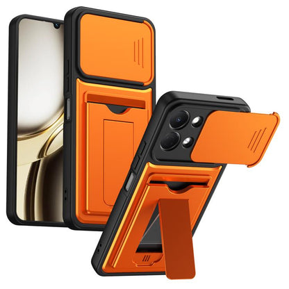 Card Holder Series Sliding Lens Cover PC Hybrid TPU Phone Case, For Tecno Pova Curve 2 5G, For Tecno Spark Go 3 / Tecno Pop 20 4G, For Tecno Camon 50 4G, For Tecno Spark 40C, For Tecno Pop 10 / Tecno Spark Go 2 4G, For Tecno Spark 40 Pro+ 4G           ...