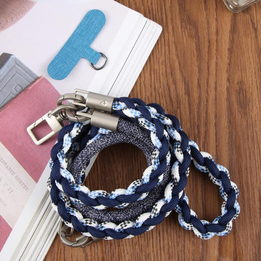 Twisted Spliced Braided Strap Phone Lanyard with Tether Pad for Unisex
