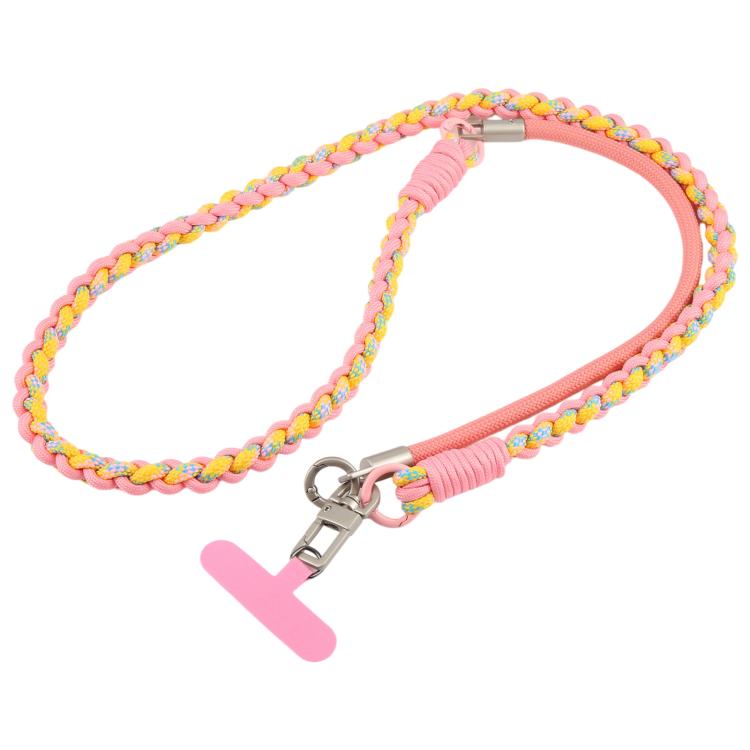 Twisted Spliced Braided Strap Phone Lanyard with Tether Pad for Unisex