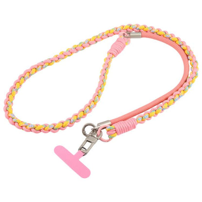 Twisted Spliced Braided Strap Phone Lanyard with Tether Pad for Unisex