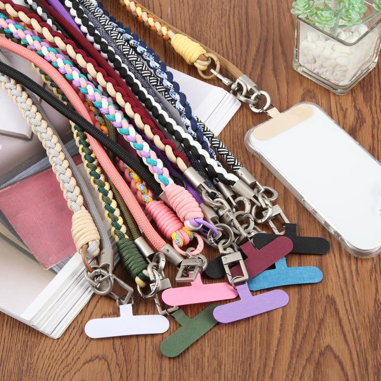 Twisted Spliced Braided Strap Phone Lanyard with Tether Pad for Unisex