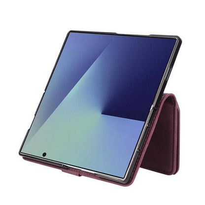 Multifunctional Frosted Zipper Wallet Leather Phone Case, For Galaxy Z Fold8 Ultra 5G