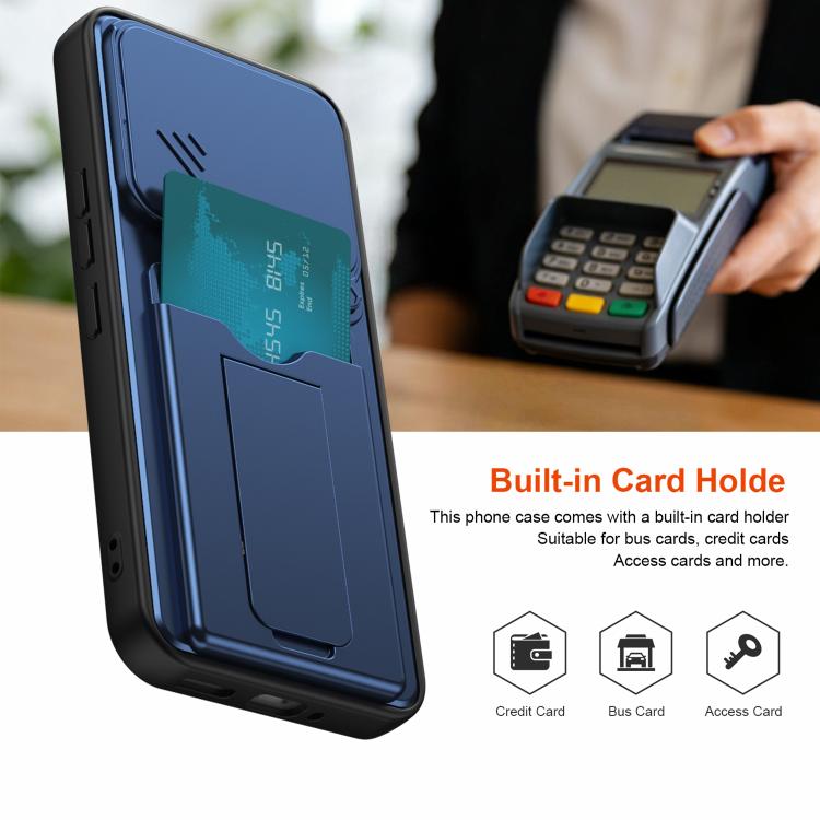 Card Holder Series Sliding Lens Cover PC Hybrid TPU Phone Case, For Nothing Phone 4a Pro, For Nothing Phone 4a, For Nothing Phone 3a Lite
