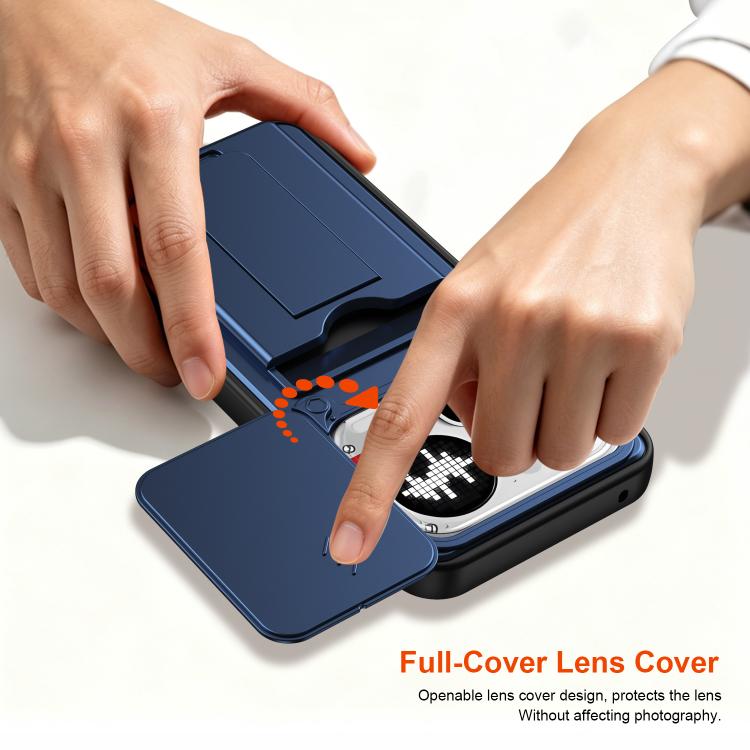 Card Holder Series Sliding Lens Cover PC Hybrid TPU Phone Case, For Nothing Phone 4a Pro, For Nothing Phone 4a, For Nothing Phone 3a Lite