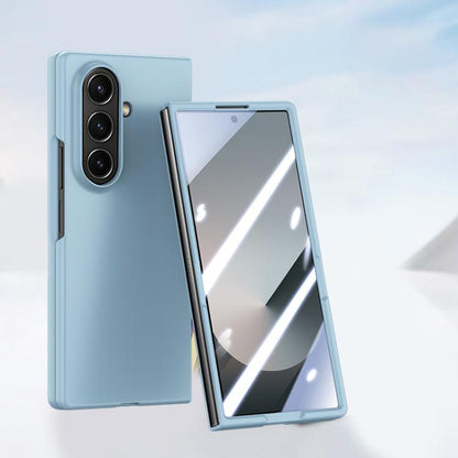 Skin Feel PC Hinge Phone Case with Tempered Film, For Galaxy Z Fold8 Ultra 5G, For Galaxy Z Flip8 5G