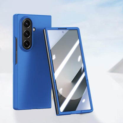 Skin Feel PC Hinge Phone Case with Tempered Film, For Galaxy Z Fold8 Ultra 5G, For Galaxy Z Flip8 5G