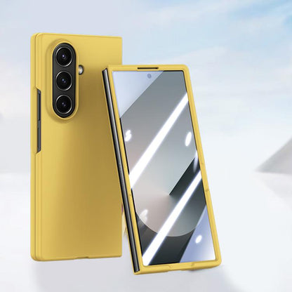 Skin Feel PC Hinge Phone Case with Tempered Film, For Galaxy Z Fold8 Ultra 5G, For Galaxy Z Flip8 5G