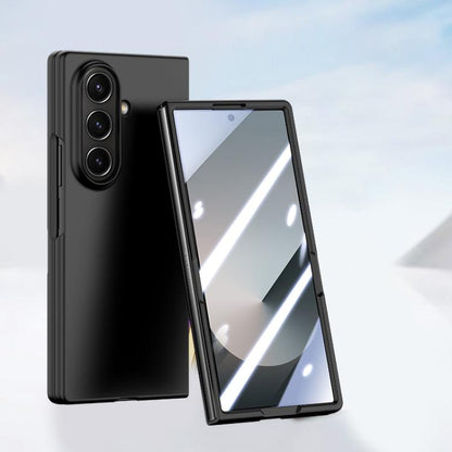 Skin Feel PC Hinge Phone Case with Tempered Film, For Galaxy Z Fold8 Ultra 5G, For Galaxy Z Flip8 5G