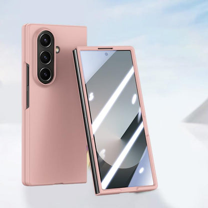 Skin Feel PC Hinge Phone Case with Tempered Film, For Galaxy Z Fold8 Ultra 5G, For Galaxy Z Flip8 5G
