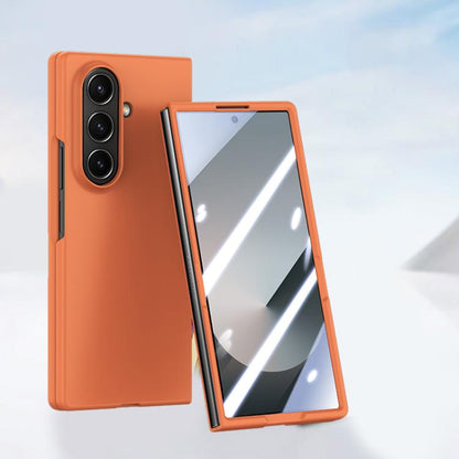 Skin Feel PC Hinge Phone Case with Tempered Film, For Galaxy Z Fold8 Ultra 5G, For Galaxy Z Flip8 5G