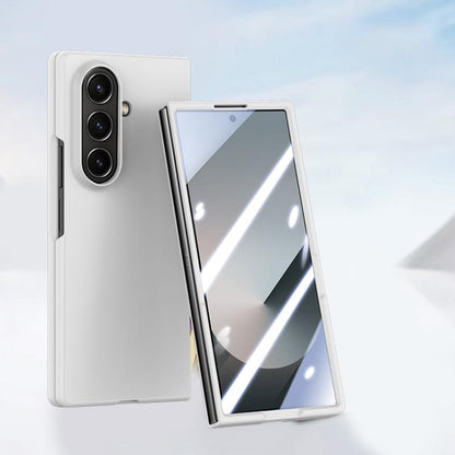 Skin Feel PC Hinge Phone Case with Tempered Film, For Galaxy Z Fold8 Ultra 5G, For Galaxy Z Flip8 5G