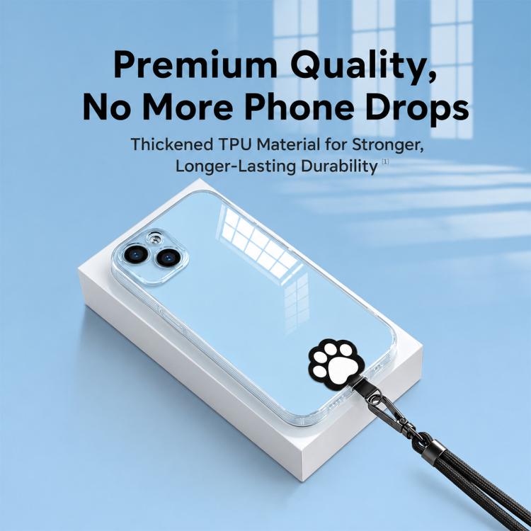 Cute Cartoon Cat Paw TPU Phone Lanyard Tether Pad