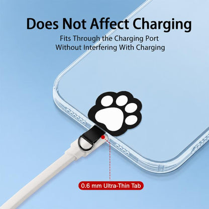 Cute Cartoon Cat Paw TPU Phone Lanyard Tether Pad
