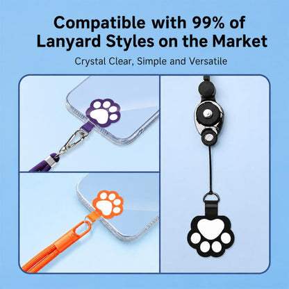 Cute Cartoon Cat Paw TPU Phone Lanyard Tether Pad
