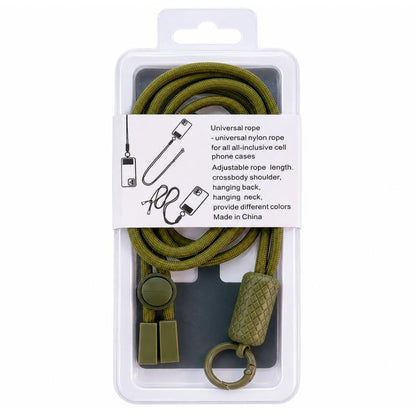 360-degree Rotatable Adjustable Nylon Neck Strap Crossbody Phone Lanyard with Tether Pad for Unisex